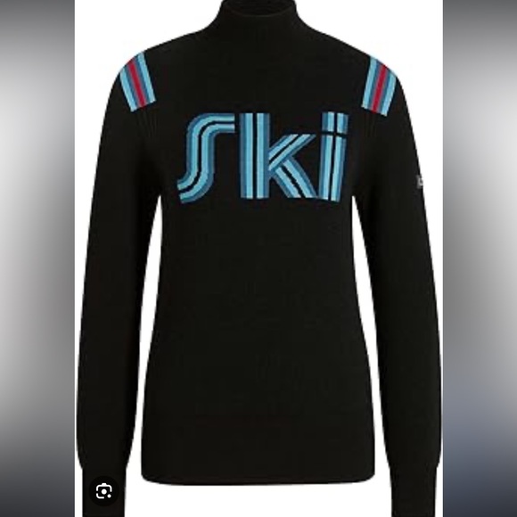 Falke black ski sweater. Never worn. Size medium. - Picture 2 of 5